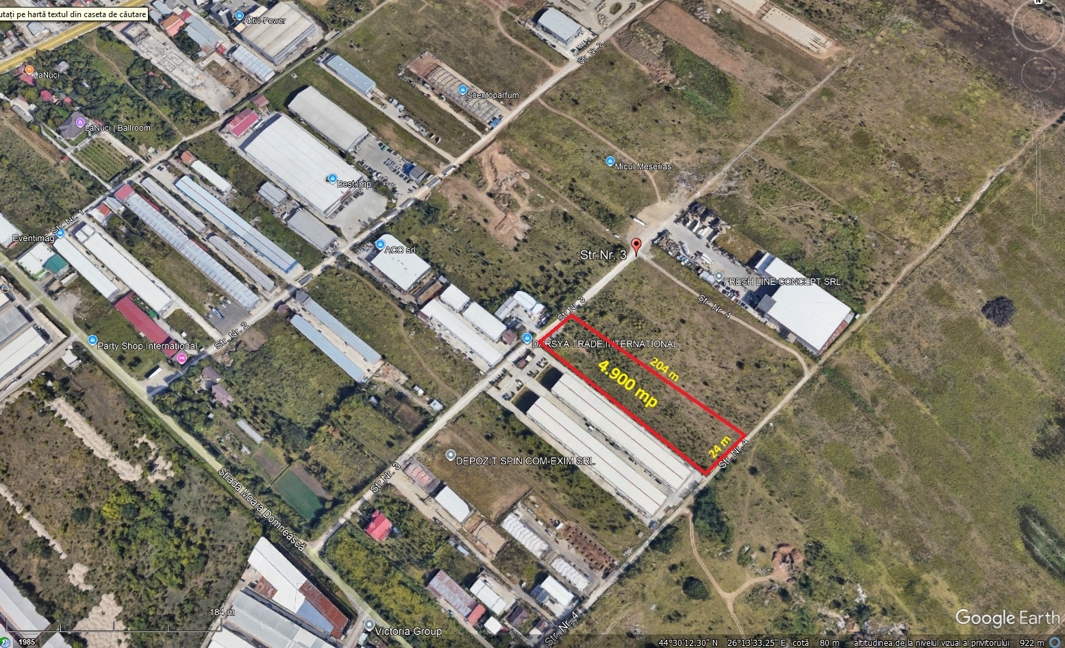 Teren AFUMATI str. nr. 3 – 4.900 mp