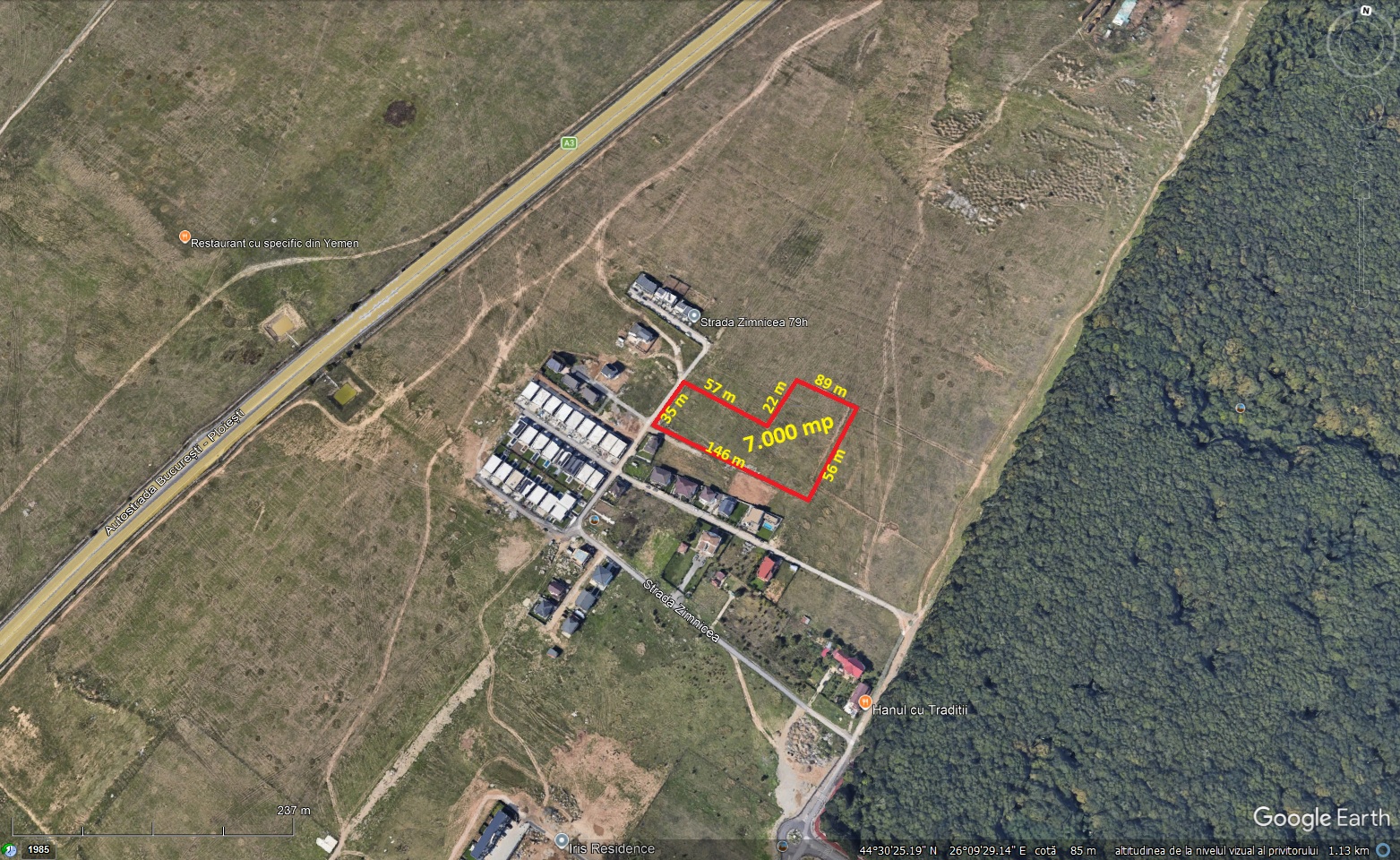 Teren VOLUNTARI str. ZIMNICEA – 7.000 mp